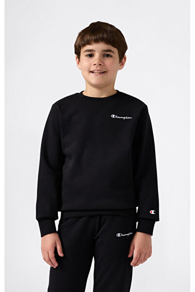 Champion Crewneck Sweatshirt Çocuk Siyah  Sweatshirt - 307315-KK001