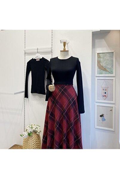 Faya Boutique Siyah Çan Kol Bluz