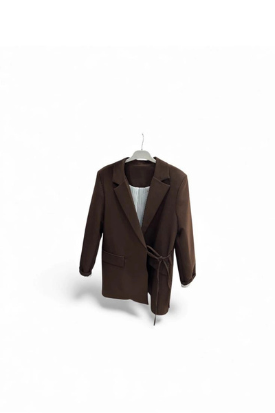 Butik Our Bitter Brown Blazer Jacket Model