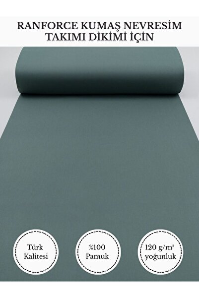 FabricMarket Ranforce Kumaş Nevresim Dikimi Için – %100 Pamuk, 240 cm × 100 C...