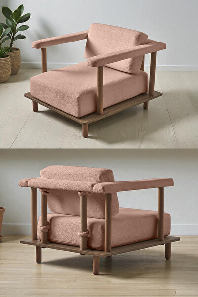 Eymense Pia Tekli Koltuk Pembe