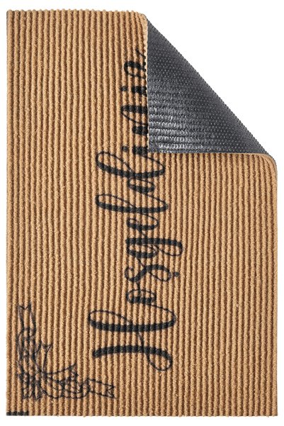 VİTALİHOME Charm Black Natural Welcome Doormat Outdoor Door Mat Bristle Front Door Mat 2004