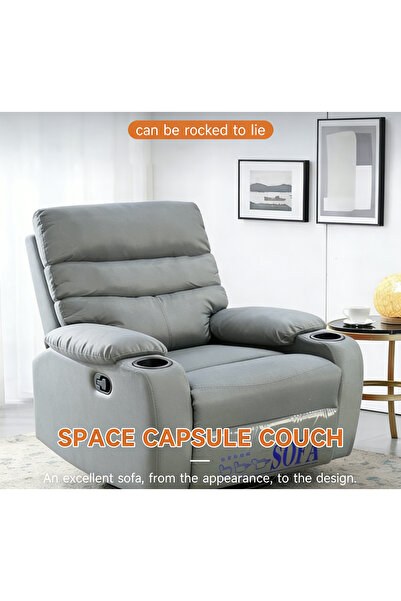 Bleco كرسي أريكة فاخر، قابل للإمالة يدويًا لغرفة المعيشة