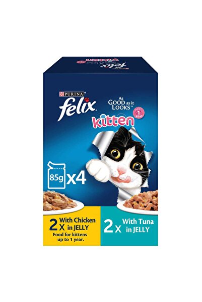 Felix As Good As It Looks Kitten Cat Food in Jelly