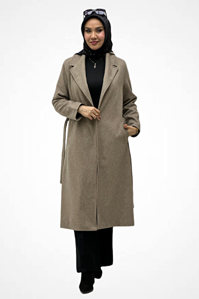 Fixay Kuşaklı Kaşe Kaban 7242