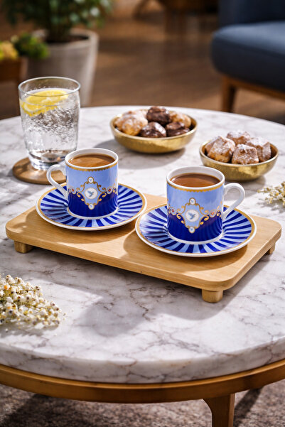 sonnenflügel Love Birds Bird Patterned Porcelain Coffee Cup for 2 People 90 ml