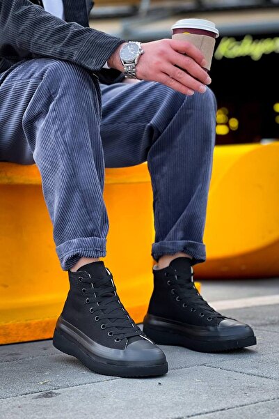 Zapatos Kb-Cx3 Men's Casual Lace-Up Linen Long Sports Sneaker Shoes Kst - Black