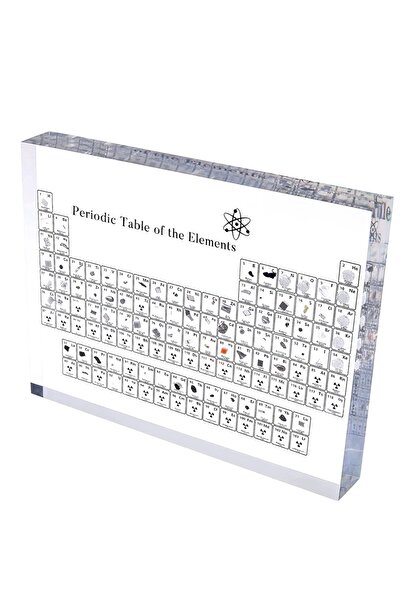 OEM Periodic Table of Chemical Elements, acrylic, transparent, 150x120 mm
