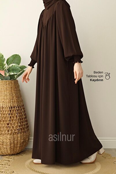 ASİLNUR İrem Elbise Kahverengi