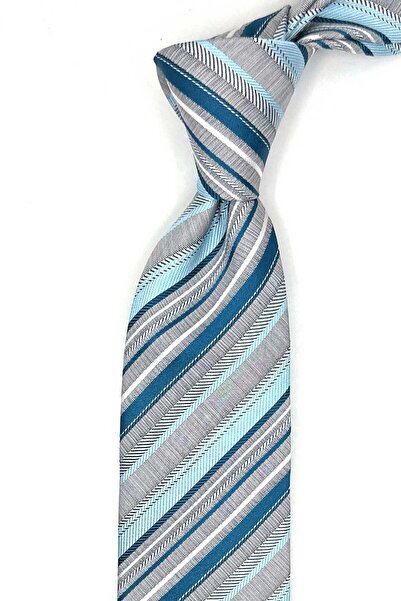 Kravatkolik Γκρι ιταλική μεταξωτή γραβάτα Cozzano Style IK2126