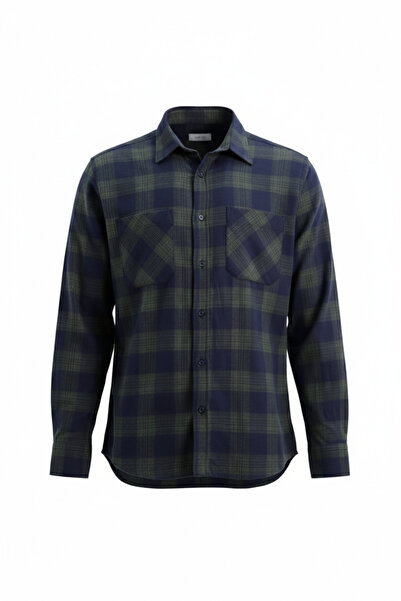 Uki LACİVERT Comfortfir Oduncu Gömlek