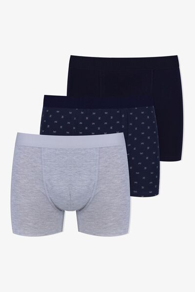 koza iç giyim Men's 3-Piece Cotton Lycra Boxers
