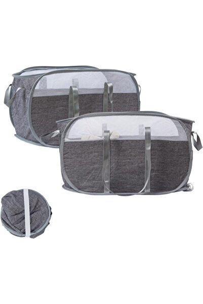 Arabest Foldable Laundry Hamper with Handles,Tear Proof Mesh Dirty Clothes Hamper for Laundry