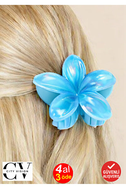 cityvision Mavi Lotus Mandal Saç Tokası 1 adet - 8 cm - Kına Hediyelik Nişan ...