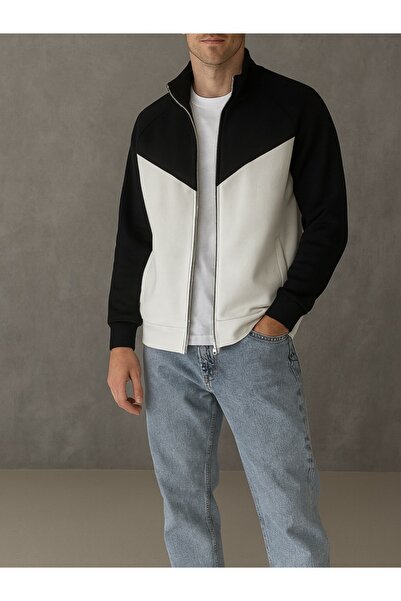 AMAZING CRASH Garnili Tam Fermuarlı Hırka Sweatshirt