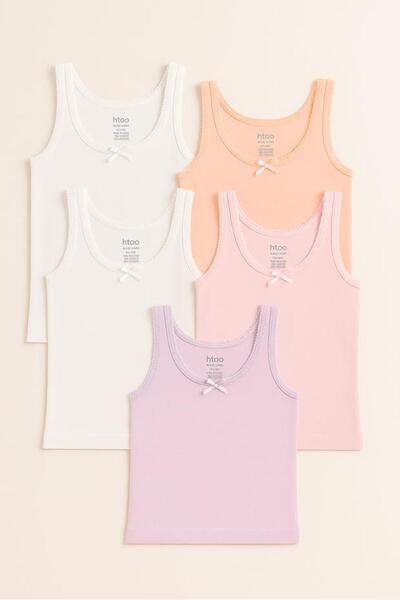 BONY SOCKS Girl child 5-piece lace tank top