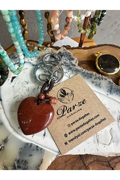 parze doğaltaş Star Stone Natural Stone Keychain