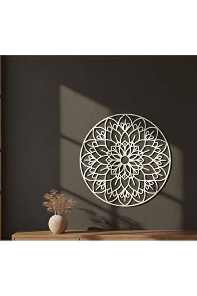 Modern Lotus Mandala Metal Duvar Tablosu