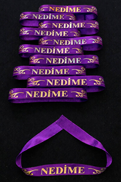 ZEYMERADE Purple Gold Bridesmaid Arm Ribbon, 1 Piece Wristband Band, Henna Night Groomsman Wedding Bride Bachelorette