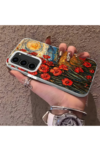 Hontinga حافظة هاتف متوافقة مع سامسونج جالاكسي S23، حماية للكاميرا، ظهر صلب م...