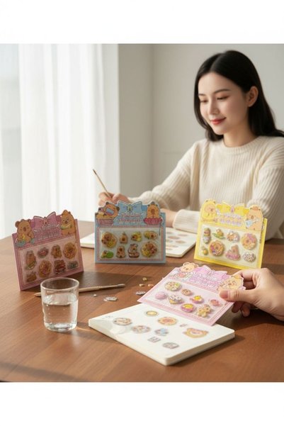 Çınar Capybara 3D Juicy Sticker with Keychain (Set of 3)