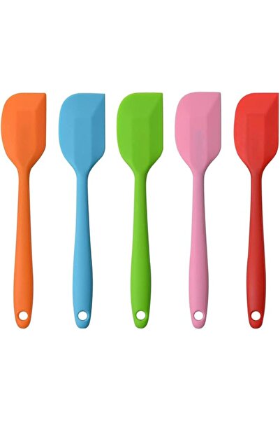 Arabest 8.5 inch Rubber Spatula Seamless,Heat Resistant Non-Stick Flexible Scrapers Baking Tool(5 Pieces)