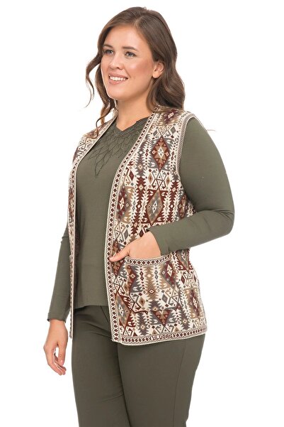 larocci Етнічний візерунок з кишенями Килим жилет