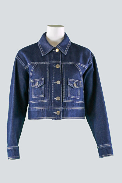 IDYL Crop Denim Jacket