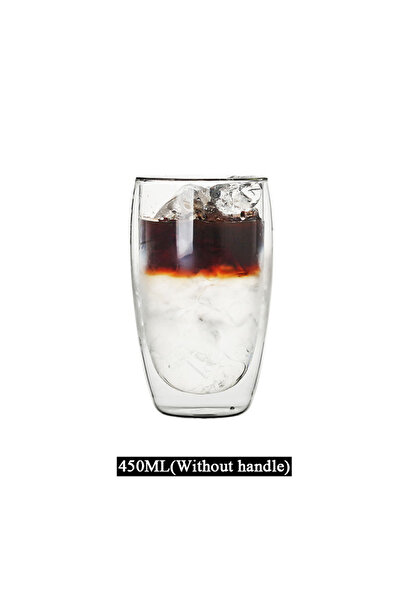 Choice3 301-400ml B 450ML 80-650ml Double Wall Glass Mug Resistant Tea Beer Mug Coffee Milk Lemon Juice Cup