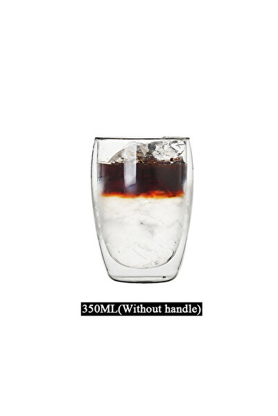 Choice6 301-400ml B 350ML 80-650ml Double Wall Glass Mug Resistant Tea Beer Mug Coffee Milk Lemon Juice Cup