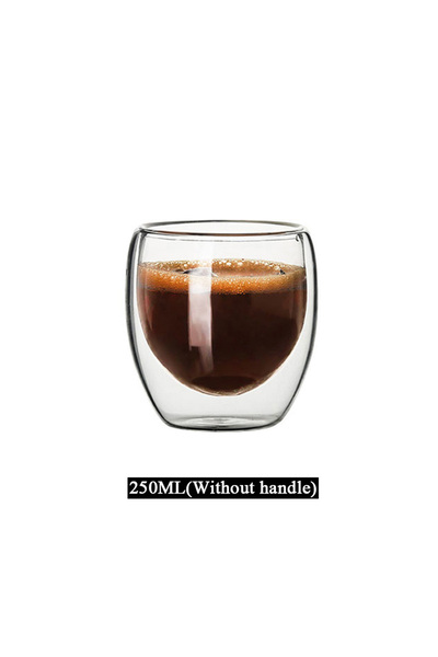 Choice1 301-400ml B 250ML 80-650ml Double Wall Glass Mug Resistant Tea Beer Mug Coffee Milk Lemon Juice Cup