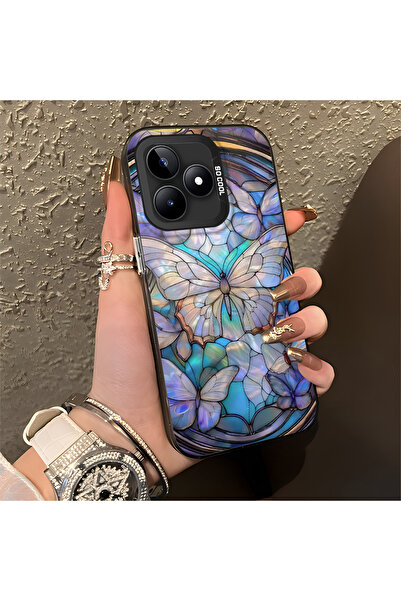 Hontinga حافظة متوافقة مع هاتف Realme C51، حافظة هاتف صلبة مضادة للسقوط، حافظ...