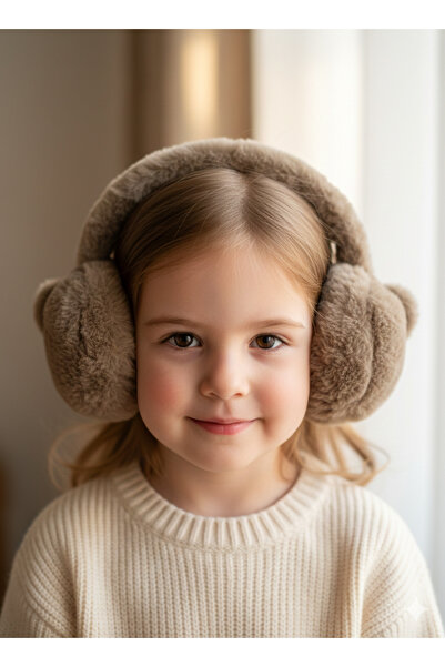REBBEX Căști de iarnă reglabile pentru copii cu figurină de ursuleț de pluș
