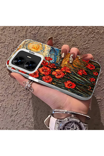 Hontinga حافظة هاتف متوافقة مع هاتف Realme C55، حماية للكاميرا، ظهر صلب مضاد ...