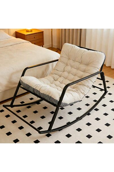 Tiokkss كرسي أريكة كبير الحجم بوسادة سميكة، مريح للقراءة في الداخل وكرسي استر...