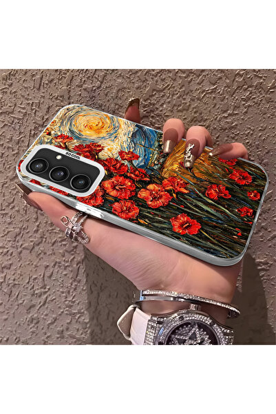 Hontinga حافظة هاتف متوافقة مع سامسونج جالاكسي S23 Fe، حماية للكاميرا، ظهر صل...