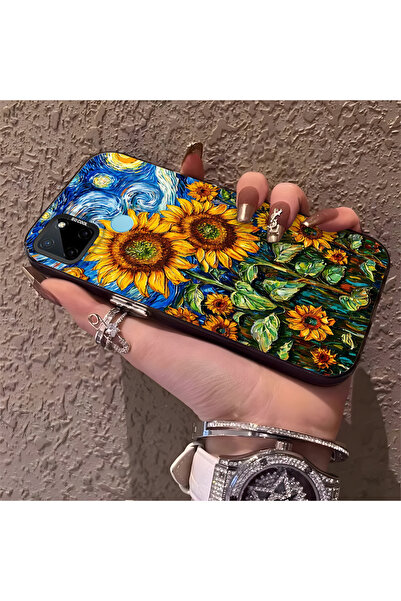 Hontinga حافظة هاتف متوافقة مع Realme C21Y/C25Y، حماية للكاميرا، ظهر صلب مضاد...