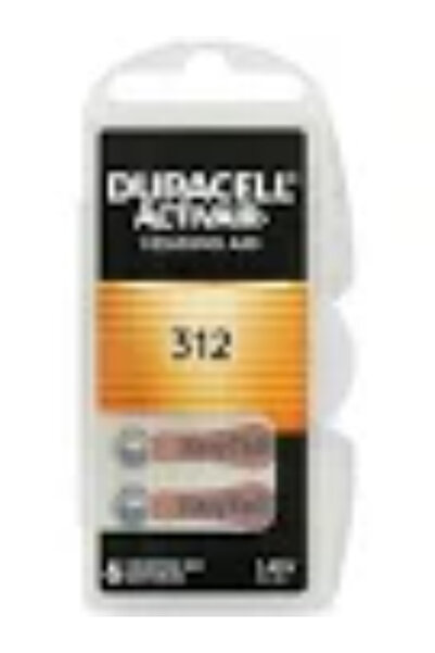 Duracell Baterii Auditive 312 PR41 DA312 Zinc-Aer 1.45V Set 6 Baterii Made in Germany