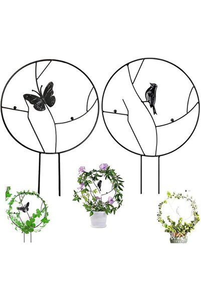 Arabest 2 Pcs Garden Trellis for Climbing Plants,for Potted Plants Climbing Plant Trellis for Support Stake