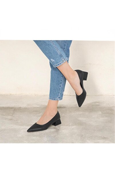 mersin md tekstil κλασικά παπούτσια με μαύρο τακούνι μεγάλου μεγέθους