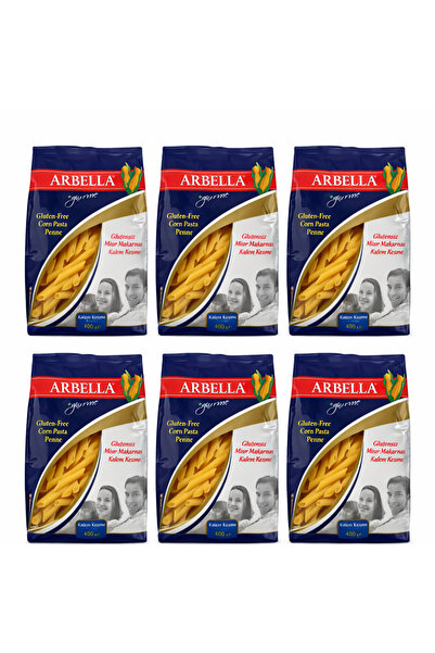 Arbella GLUTENSİZ MAKARNA KALEM KESME 400 GRR 6 LI AVANTAJLI PAKET