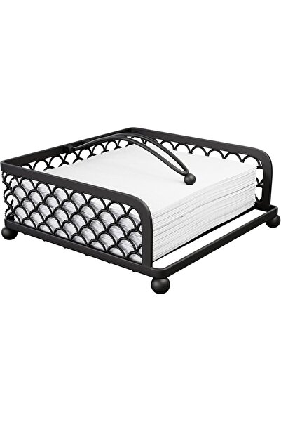 JZS Elegant Flat Paper Napkin Holder with Dispenser Arm