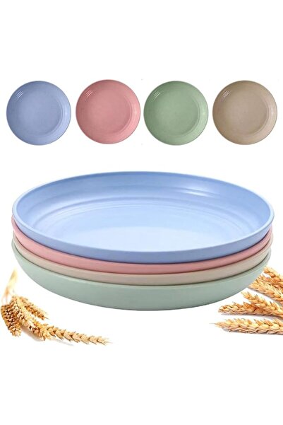Arabest Wheat Plate,Reusable Light Dining Plate,Machine Washable,Alternative to Plastic Plates for Kitchen