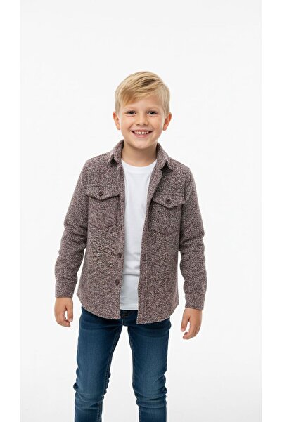 RBL COLLECTİON Erkek Çocuk Oduncu Gömlek Çift Cepli Kapaklı Düğmeli