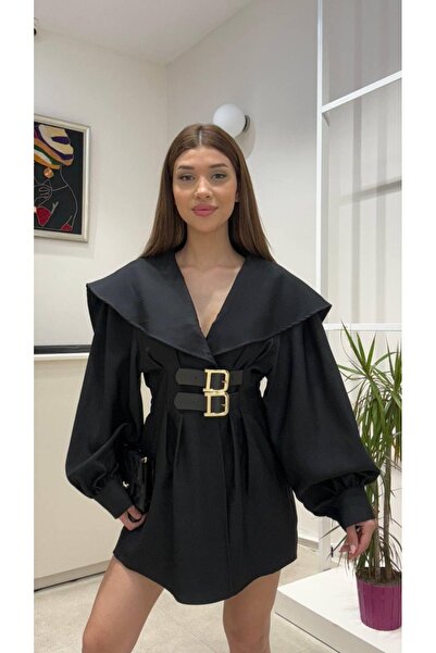 Marka Siyah tunik ceket