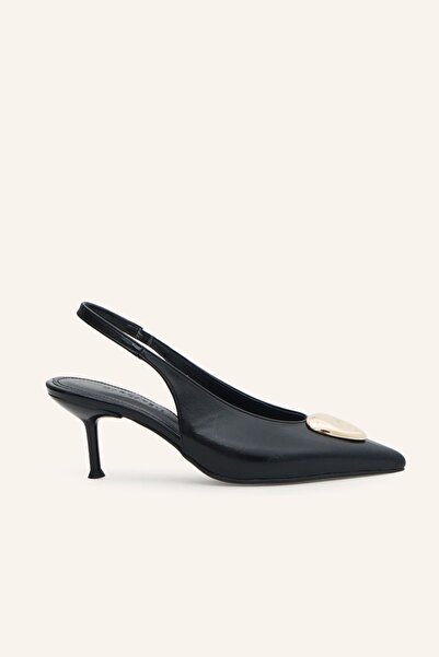 MARCATELLI Siyah Topuklu Ayakkabı
