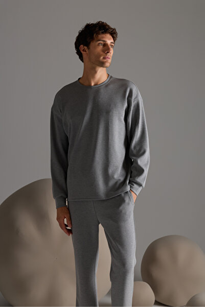 Syah Erkek Soft Touch Uzun Kollu Sweatshirt