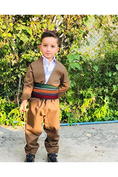 MODA Erkek-Kız Çocuk Yöresel Botani Şal U Şepik Puşi Hediyeli