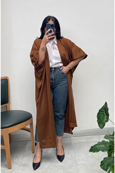 NİSUM MODA Knitwear Look Short Sleeve Cardigan