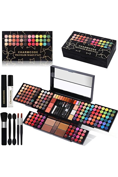 Arabest مجموعة مكياج احترافية متكاملة للنساء، تتضمن 186 لونًا، هدية مثالية لعيد الميلاد.